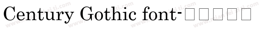 Century Gothic font字体转换
